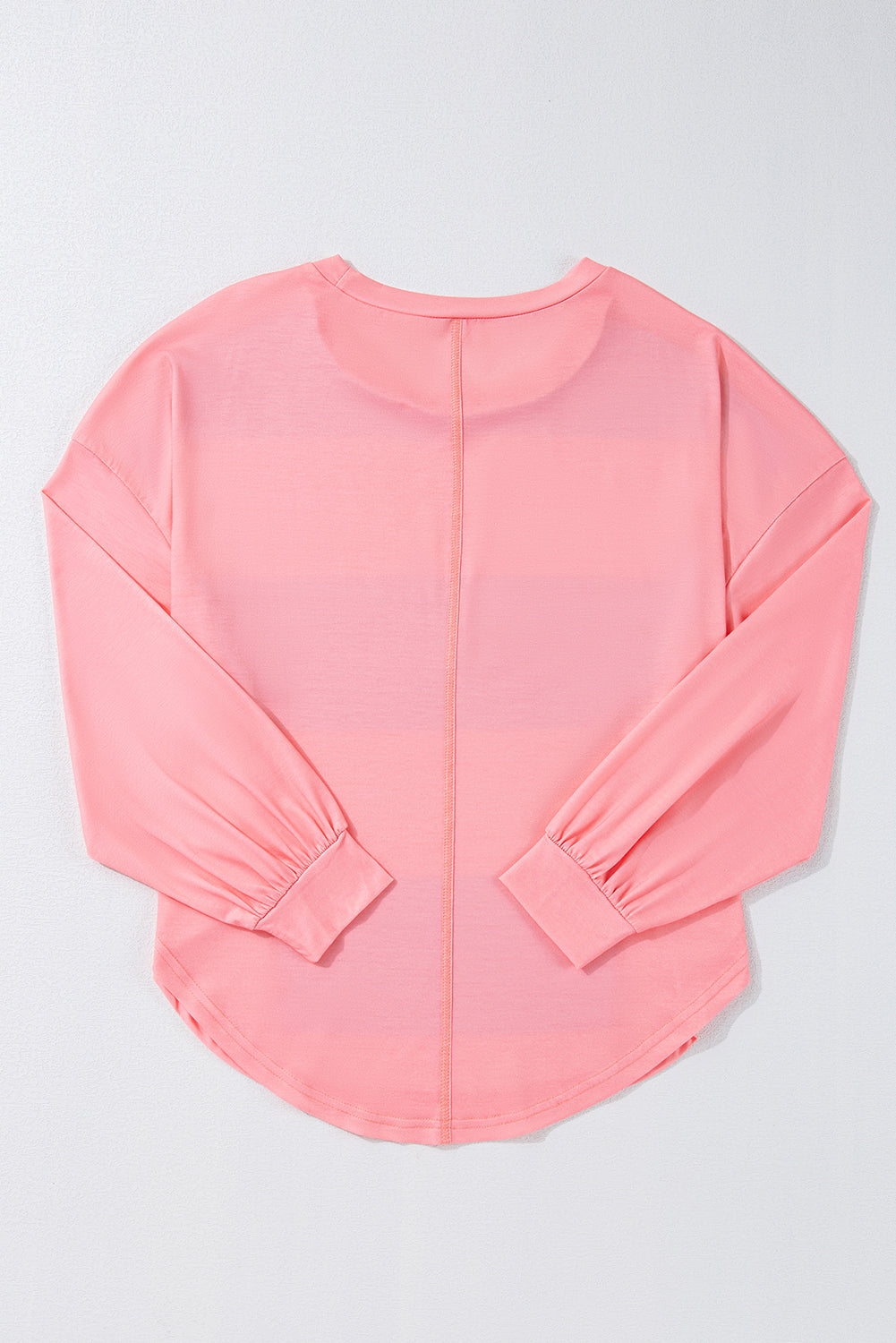 Light Blue Colorblock Striped Drop Shoulder Loose Top Long Sleeve Tops JT's Designer Fashion