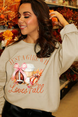 Parchment Just a Girl Who Loves Fall Printed Sweatshirt Graphic Sweatshirts JT's Designer Fashion
