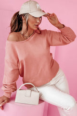 Pale Chestnut Bowknot Dewback Round Neck Sweatshirt Sweatshirts & Hoodies JT's Designer Fashion