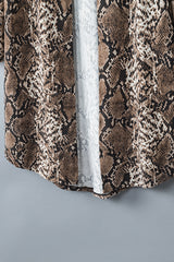 Snake Print Long Cardigan Sweaters & Cardigans JT's Designer Fashion