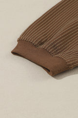 Khaki You Are Loved Print Corduroy Sweatshirt Sweatshirts & Hoodies JT's Designer Fashion