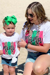 White Mama Leopard Brush Stroke Graphic T Shirt Graphic Tees JT's Designer Fashion