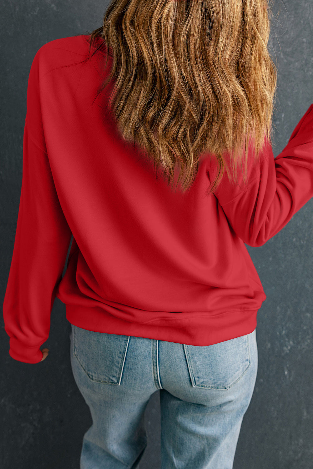 Red Be mine Leopard Heart Printed Valentines Sweatshirt Graphic Sweatshirts JT's Designer Fashion