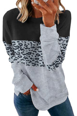 Colorblock Contrast Stitching Sweatshirt with Slits Sweatshirts & Hoodies JT's Designer Fashion