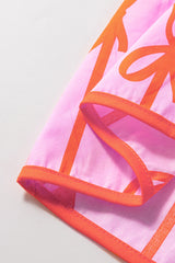 Rose Bow Tastic Clinched Waist Ruffled Plus Size Dress Plus Size Mini Dresses JT's Designer Fashion