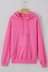 Bonbon Fleece Lined Kangaroo Pocket Drawstring Chunky Hoodie Sweatshirts & Hoodies JT's Designer Fashion