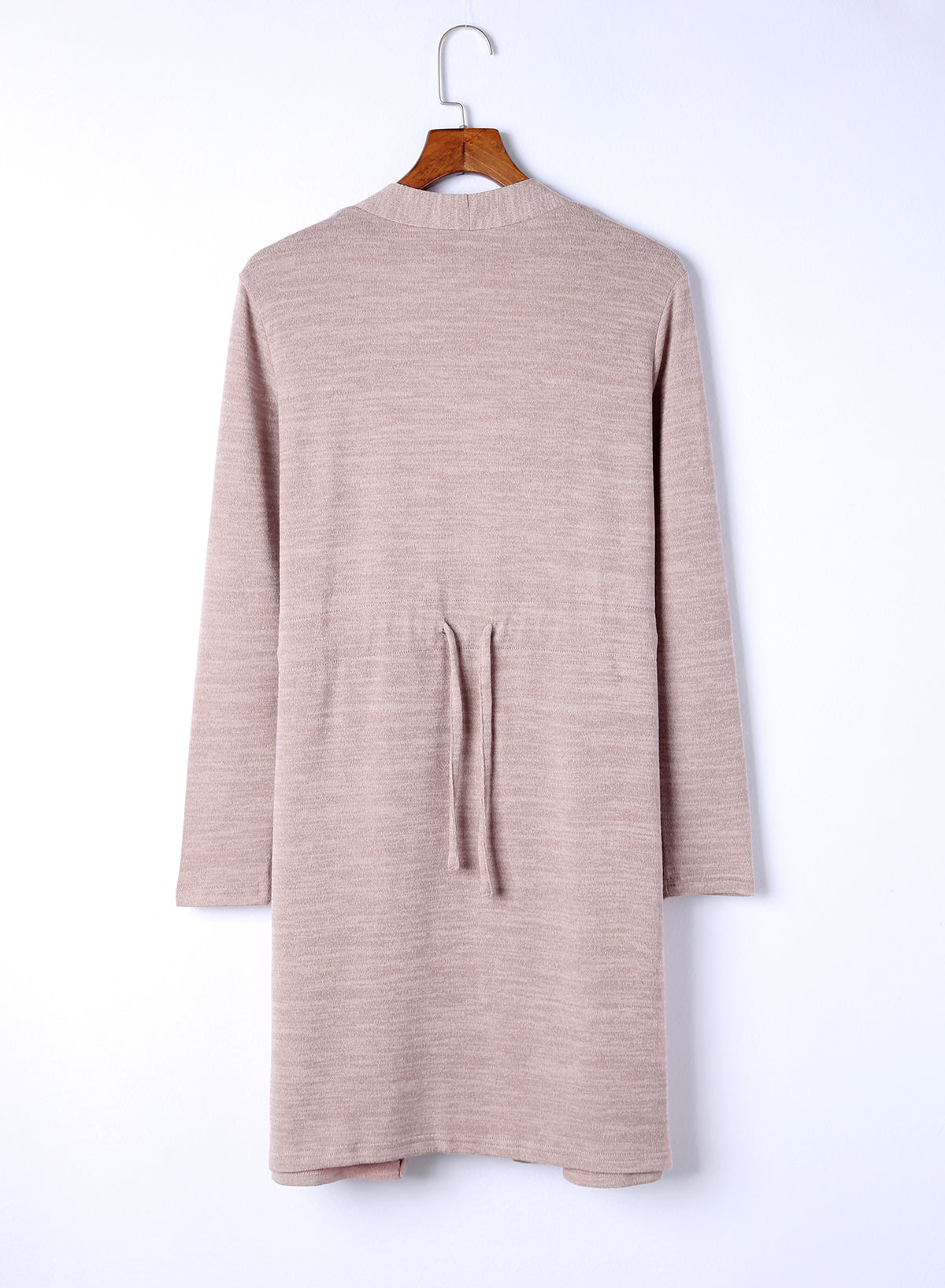 Pink Tunic Back Open Front Cardigan with Pockets Sweaters & Cardigans JT's Designer Fashion