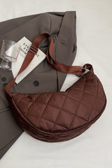 Plaid Quilted Adjustable Strap Crossbody Bag Shoulder Bags JT's Designer Fashion