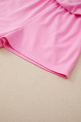 Bonbon Colorblock Edge Drop Shoulder T Shirt and Skort 2Pcs Set Short Sets JT's Designer Fashion