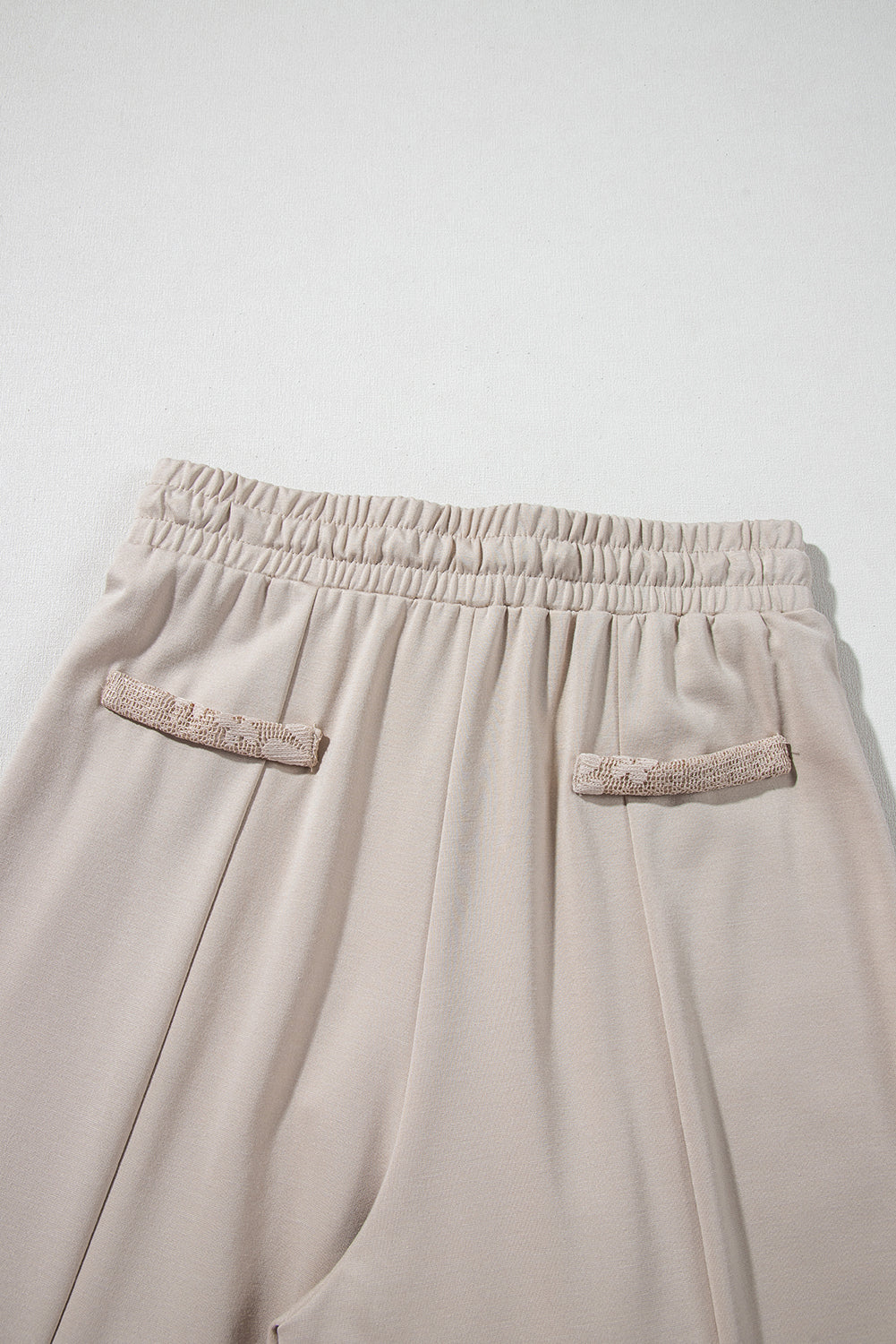 Smoke Gray Boho Lace Patchwork Wide Leg High Waist Pants Pants & Culotte JT's Designer Fashion