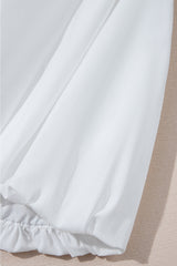 White Bubble Mini Skirt with Pockets Skirts & Petticoat JT's Designer Fashion