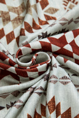 Brown Western Aztec Printed Open Front Long Cardigan Cardigans JT's Designer Fashion