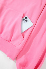 Bonbon Zip-up Stand Neck Kangaroo Pocket Sweatshirt Sweatshirts & Hoodies JT's Designer Fashion