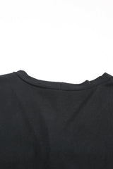 Black Solid Color Open-Front Buttons Cardigan Sweaters & Cardigans JT's Designer Fashion