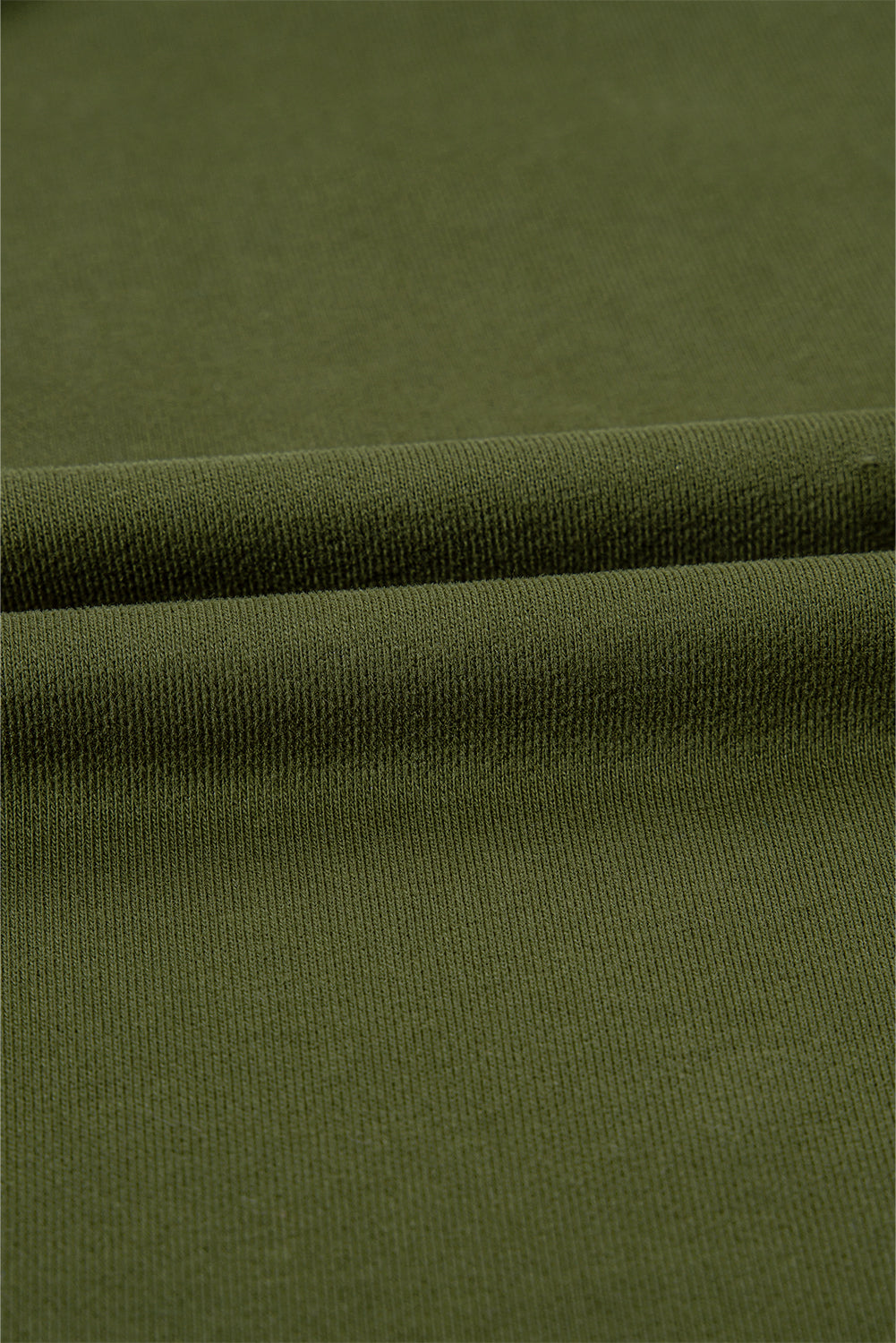 Moss Green Solid Kangaroo Pocket Half Zipper Oversized Hoodie Sweatshirts & Hoodies JT's Designer Fashion