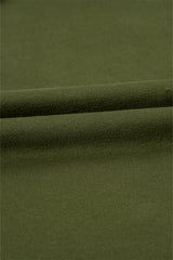 Moss Green Solid Kangaroo Pocket Half Zipper Oversized Hoodie Sweatshirts & Hoodies JT's Designer Fashion