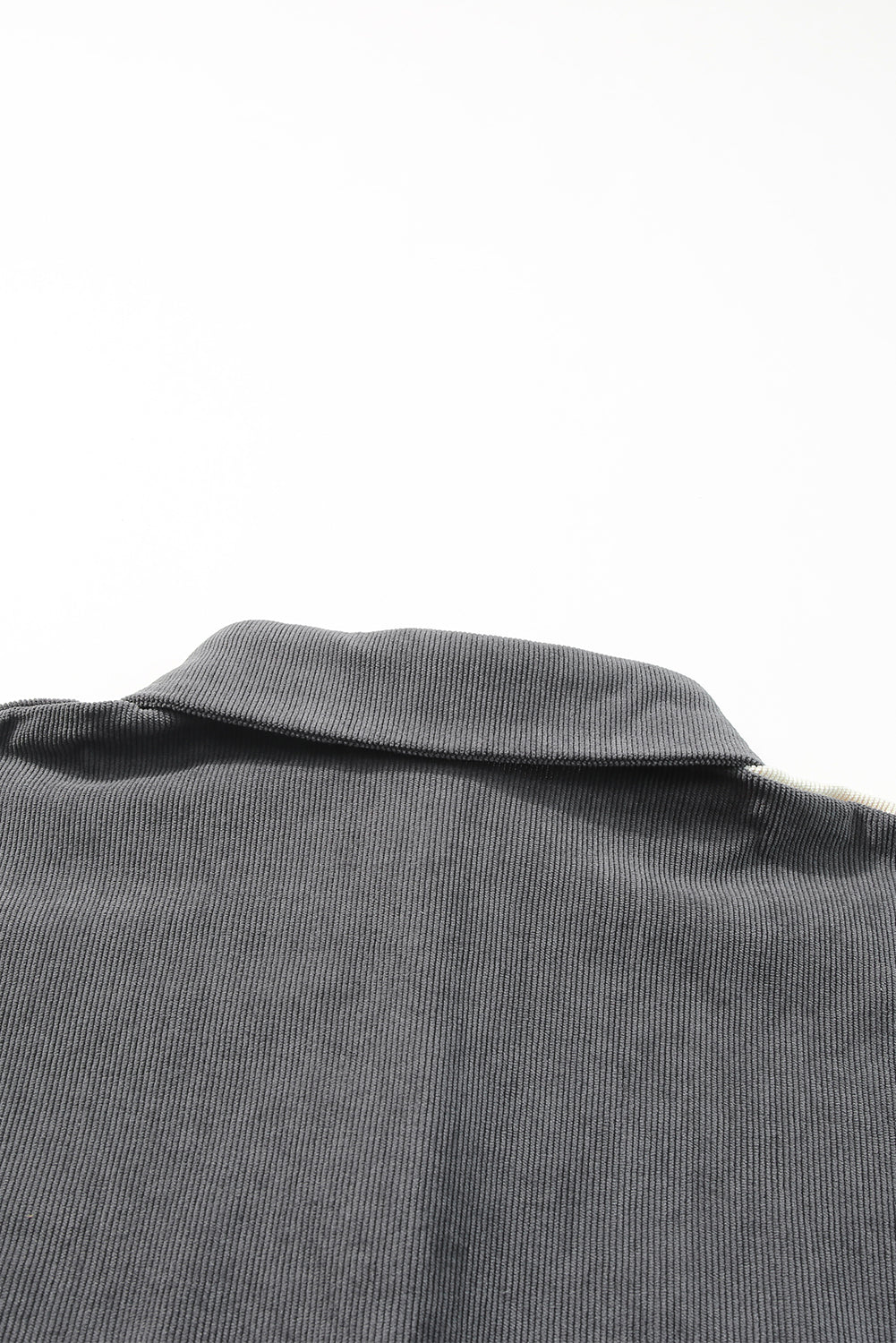 Gray Color Block Leopard Patched Corduroy Shacket Jackets JT's Designer Fashion