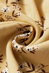 Yellow Boho Floral Print Ruffle Smocked Flowy Summer Dress Floral Dresses JT's Designer Fashion