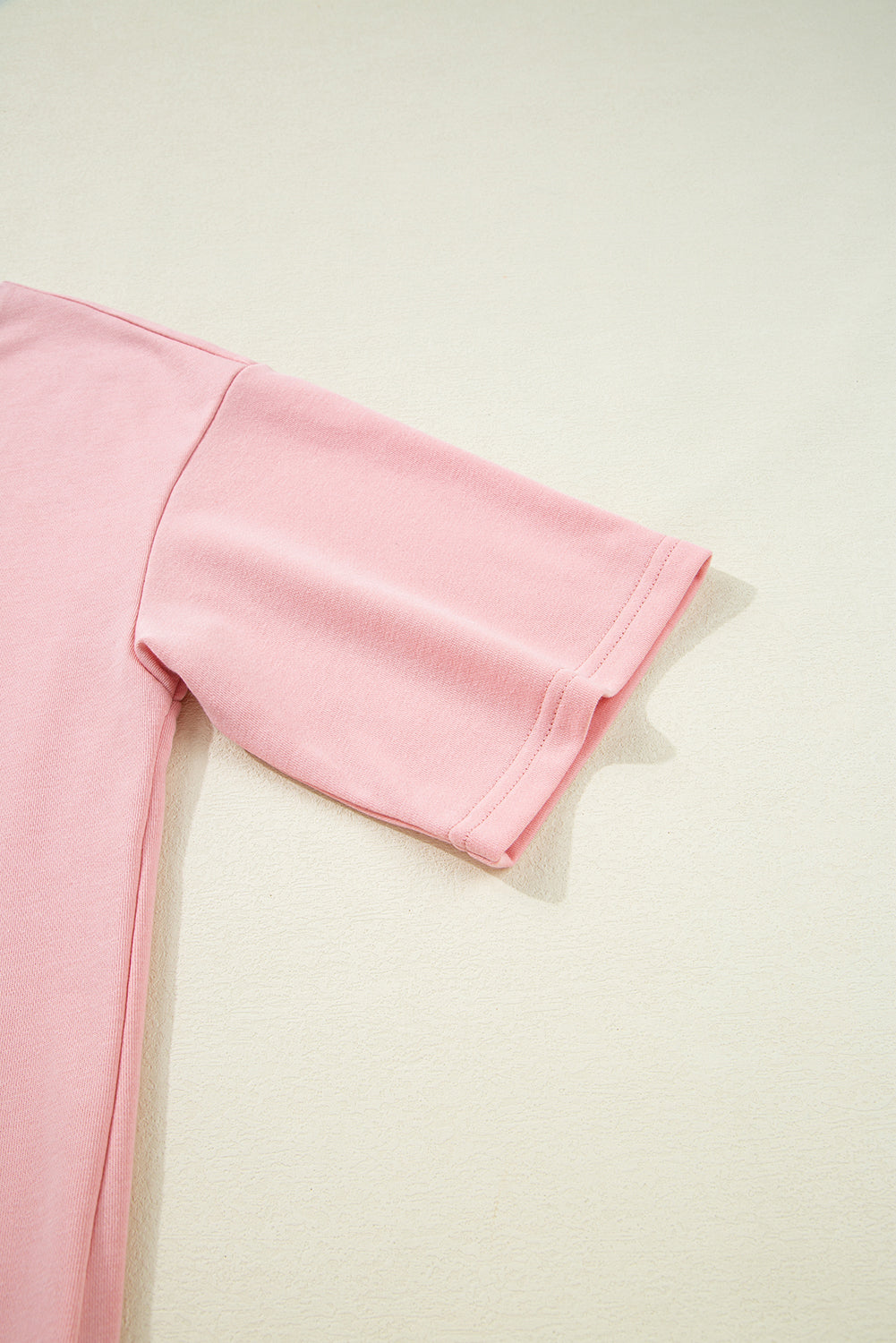 Apricot Pink Half Sleeve T-Shirt & Cargo Sweatpants Set Pant Sets JT's Designer Fashion
