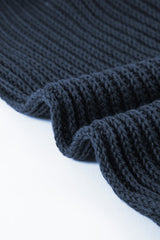 Dark Blue Dew Shoulder Juliette Knitted Sweater Sweaters & Cardigans JT's Designer Fashion