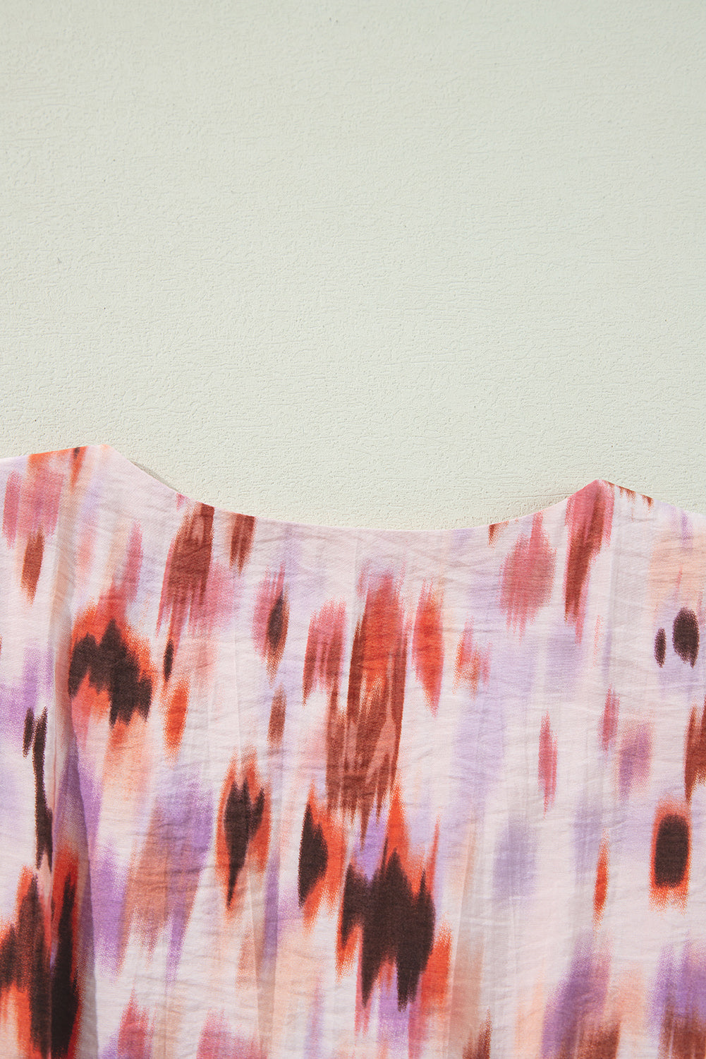 Pink Abstract Printed Flutter Sleeve Daring Cutout Long Dress Maxi Dresses JT's Designer Fashion