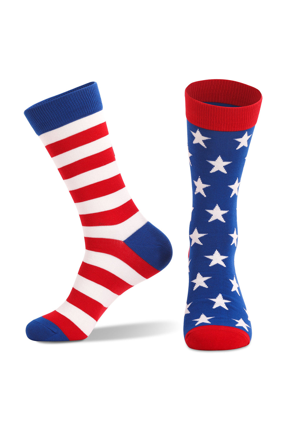 Sail Blue American Flag Pattern Soft Knitted Socks Socks JT's Designer Fashion