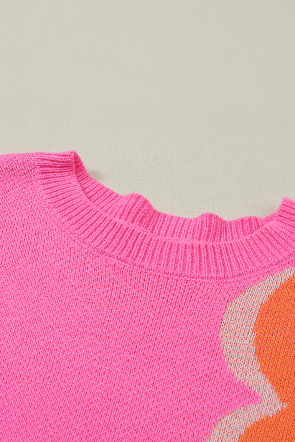 Flower Pattern Slouchy Sweater Sweaters JT's Designer Fashion