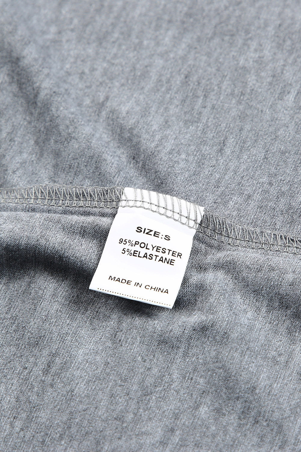 Gray CASH Letter Print T Shirt Graphic Tees JT's Designer Fashion
