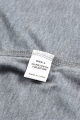 Gray CASH Letter Print T Shirt Graphic Tees JT's Designer Fashion