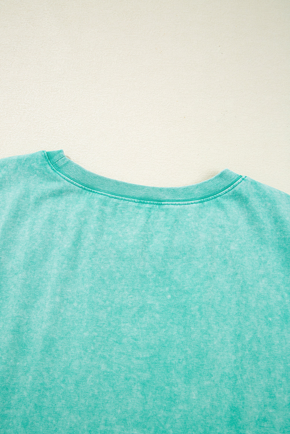 Clearly Aqua Mineral Wash Pocketed T-shirt Long Dress T Shirt Dresses JT's Designer Fashion