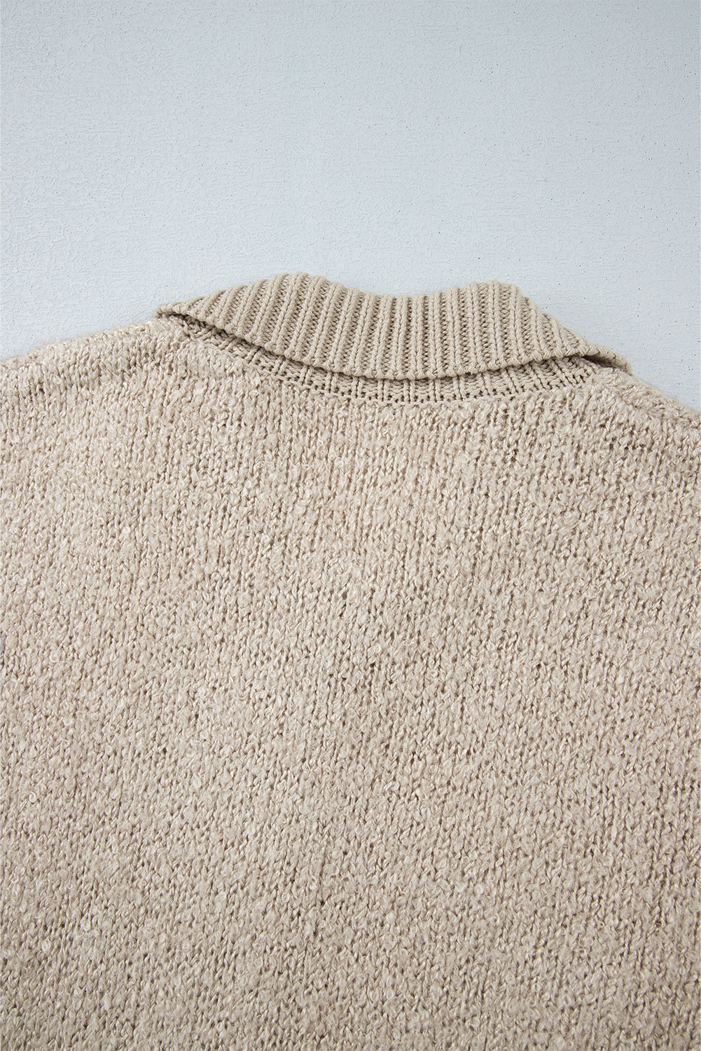 Jet Stream Collared Drop Shoulder Button Up Cardigan with Pocket Cardigans JT's Designer Fashion