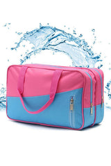 Bonbon Color Block Multi Zip Pocket Portable Yoga Bag Makeup Bags JT's Designer Fashion