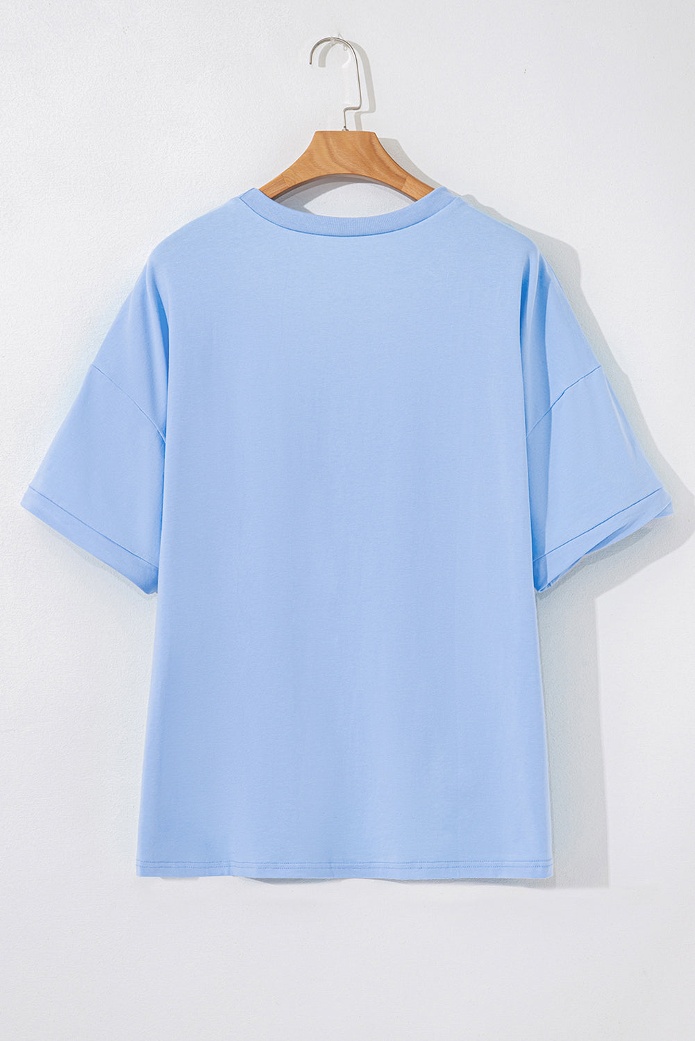 Myosotis July 4th Stars and Striped Bow Print Oversize Tee Graphic Tees JT's Designer Fashion