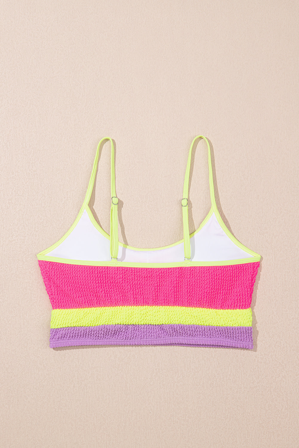 Rose Red Color Block High Waisted Sexy Bikini Set High Waisted Swimsuit JT's Designer Fashion