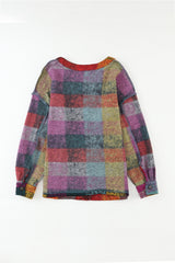 Multicolor Brushed Checked Western Buttoned Jacket Jackets JT's Designer Fashion