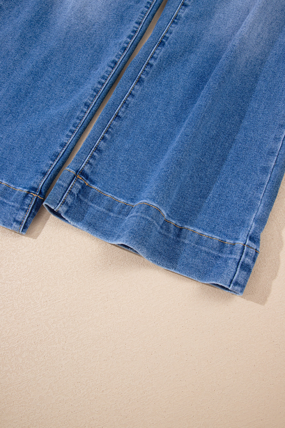 Sky Blue Cropped High Rise Wide Leg Jeans Jeans JT's Designer Fashion