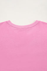 Bonbon Solid Loose V Neck Half Sleeve Tee and Shorts Short Sets JT's Designer Fashion