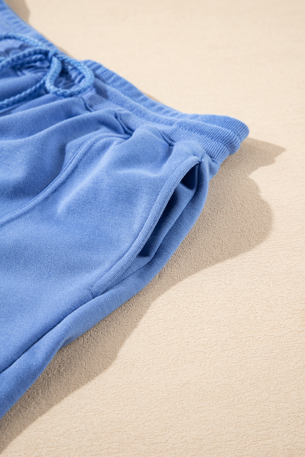 Sky Blue Casual Zipped Short Sleeve Hoodie and Shorts Set Short Sets JT's Designer Fashion