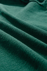 Blackish Green Colorblock Striped Trim Drop Shoulder Sweater Sweaters JT's Designer Fashion
