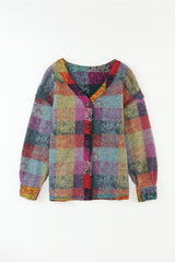 Multicolor Brushed Checked Western Buttoned Jacket Jackets JT's Designer Fashion