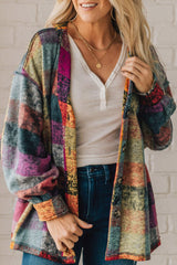 Multicolor Brushed Checked Western Buttoned Jacket Multicolor 100%Polyester Jackets JT's Designer Fashion