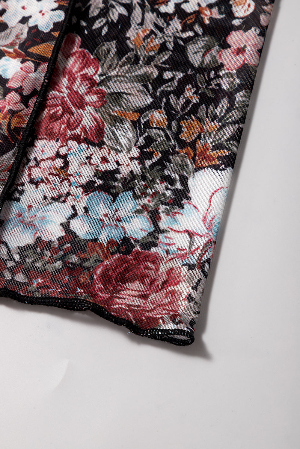 Brown Floral Print High Waist Maxi Skirt Skirts & Petticoat JT's Designer Fashion