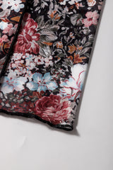 Brown Floral Print High Waist Maxi Skirt Skirts & Petticoat JT's Designer Fashion
