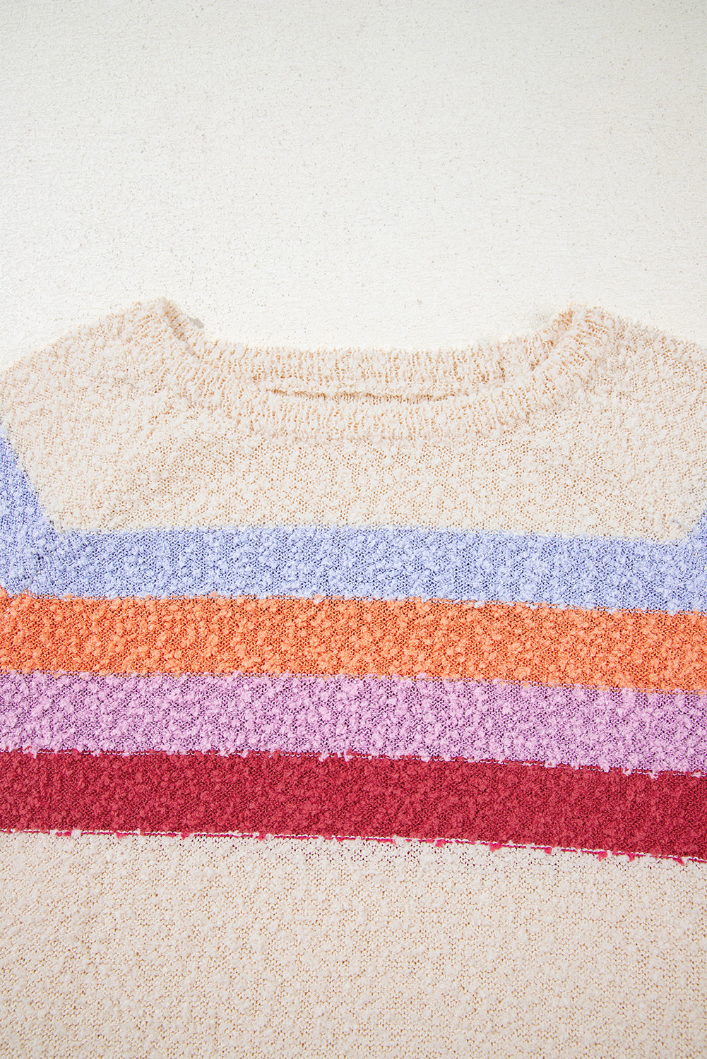 Jet Stream Striped Color Block Loose Sleeve Chic Sweater Sweaters JT's Designer Fashion
