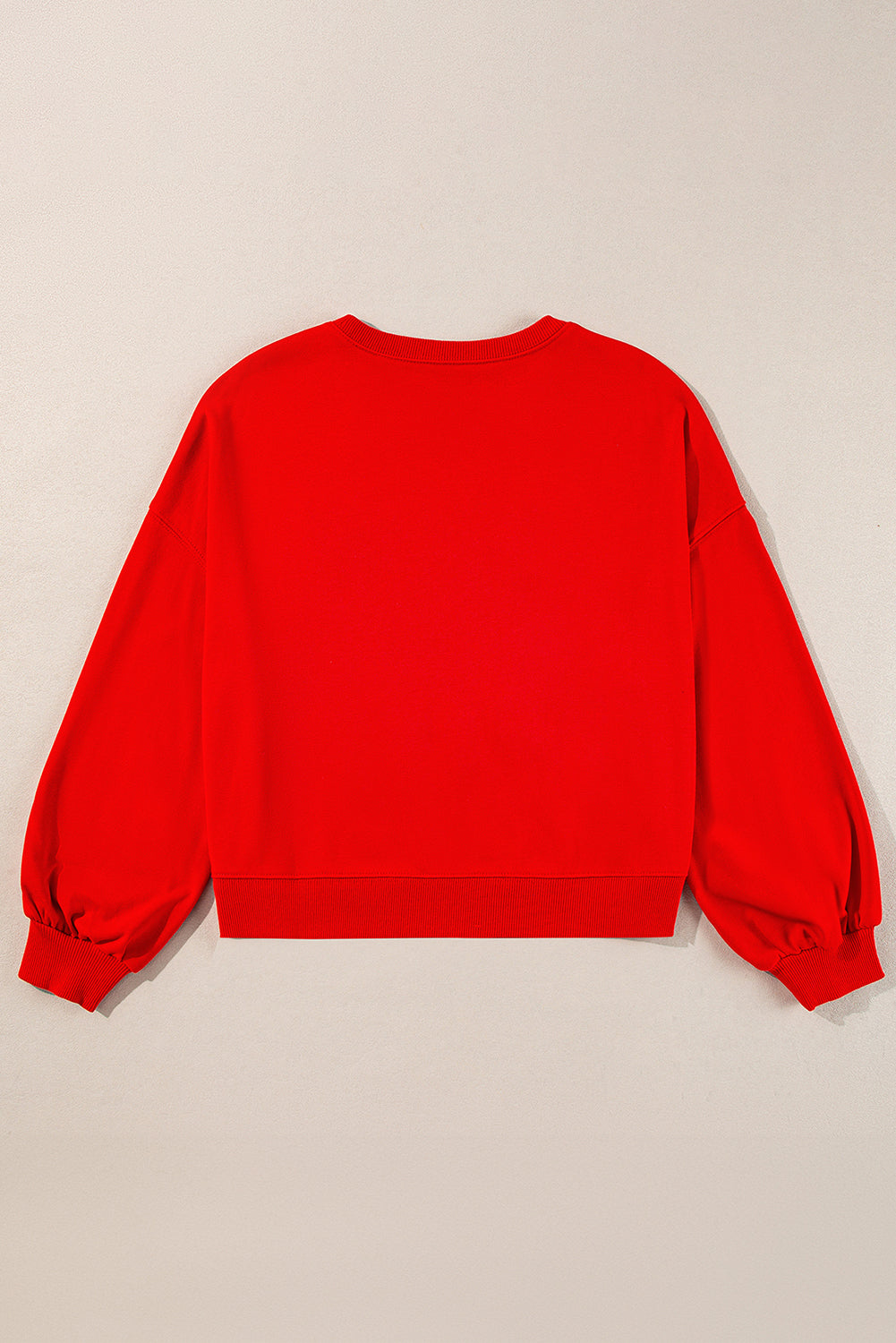 Fiery Red TOUCH DOWN Football Graphic Pullover Sweatshirt Sweatshirts & Hoodies JT's Designer Fashion