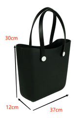 Black Waterproof Self-assembly Detachable Straps EVA Tote Bag Handbags JT's Designer Fashion