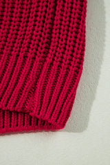 Racing Red Off-the-shoulder Knit Sweater Sweaters JT's Designer Fashion