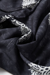 Black Bohemian Printed Drawstring Waist Wide Leg Pants Pants & Culotte JT's Designer Fashion