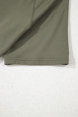 Seagrass Raw Hem Loose Tee and Wide Leg Pants Set Pant Sets JT's Designer Fashion