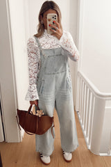 White Lace Crochet Bell Sleeve Mock Neck Blouse Blouses & Shirts JT's Designer Fashion